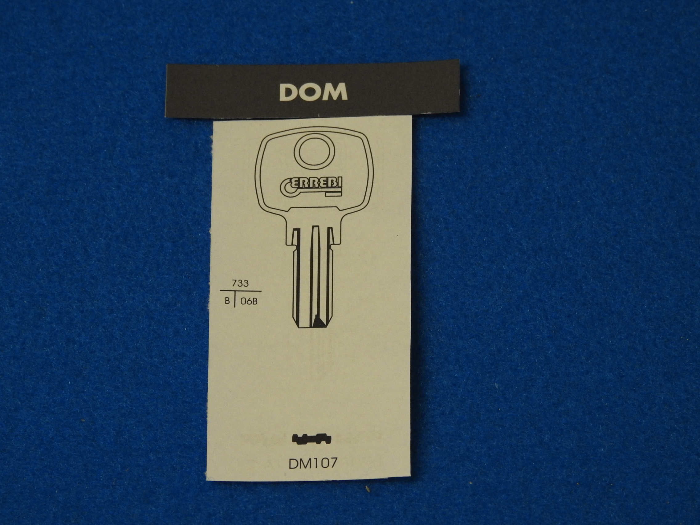 Chiave punzonata DM107 DOM